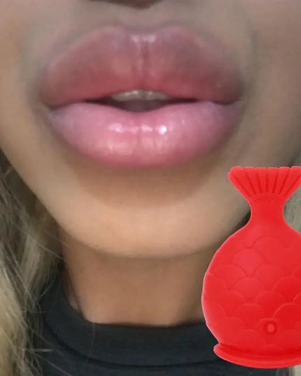 Silicone Labium Fish Shape Lips Tools Women Sexy Lip Plumper Enhancer Tool for Female Girls Natural Pout Thicken Mouth Plump
