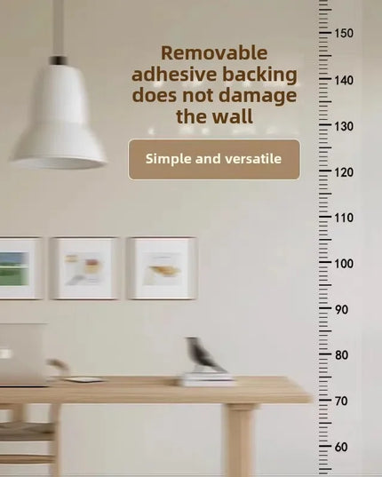 2M Children's Height Measurement Stickers Height Measuring Tape Wall Stickers Removable Waterproof Transparent Height Stickers