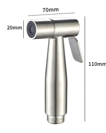 Handheld Toilet Bidet Sprayer Set Stainless Steel Hand Bidet faucet Sprayer Guns Bathroom Hand Sprayer Shower Head Self Cleaning