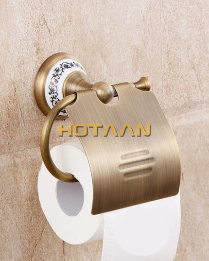 .,solid brass Bathroom Accessories Set,Robe hook,Paper Holder,Towel Bar,Soap basket,bathroom sets,YT-11500-A