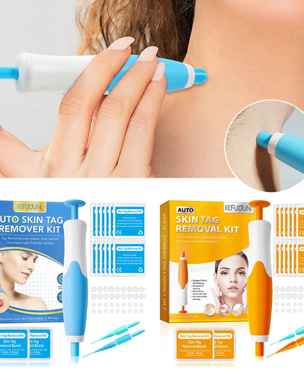 2 IN 1 Auto Micro Skin Tag Remover Device Standard And Micro Skin Tag Removal Kit Adult Mole Wart Remover Face Care Beauty Tools