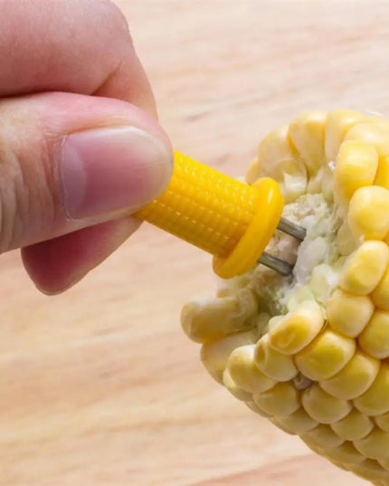 Stainless Steel Corn Forks Skewer Small BBQ Camping Corn Holders Heat-resistant Kitchen Accessories Outdoor Barbecue Tool