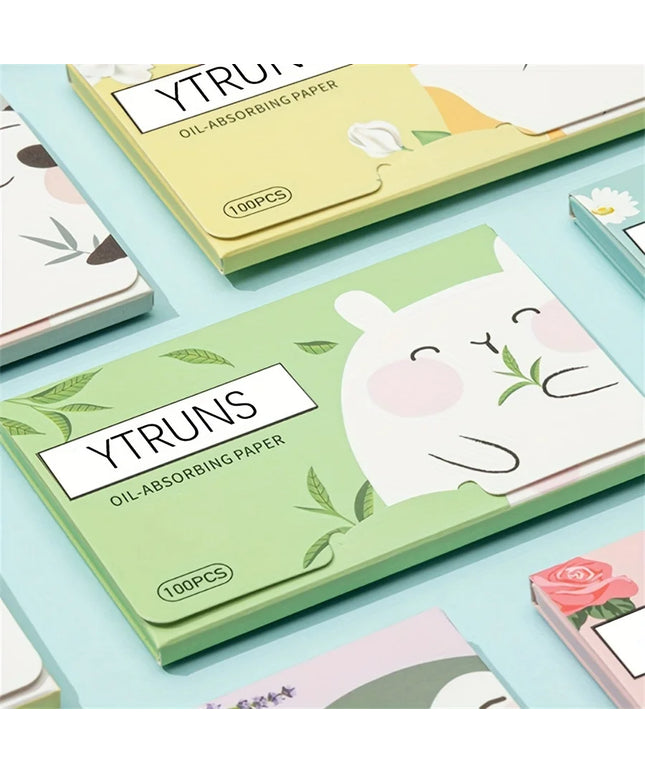 100 Pieces Of Oil Blotting Papers For Long-Lasting Effective Deep Pore Oil Control, Gentle Instant Oil Control For Face