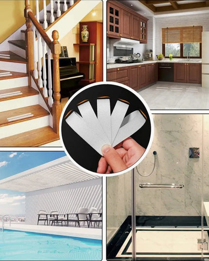 New Anti-Slip Strips Shower Stickers Bath Safety Strips Transparent Non Slip Strips Stickers for Bathtubs Showers Stairs Floors