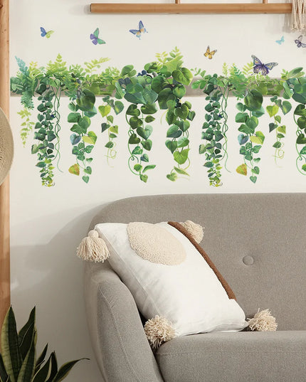 Multiple Flower Shelf Potted Furniture Wall Stickers Home Decor Accessories Living Room Bedroom Decoration Kids Room Wall Decals