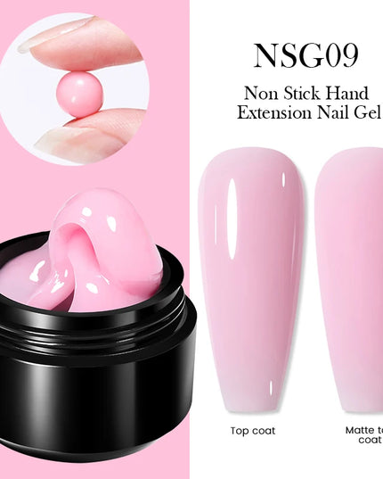 BORN PRETTY 15ml Clear Non Stick Hand Extension Gel 3D Shaping Sculpting Carving Nail Art Solid Hard Gel for Fake Nail
