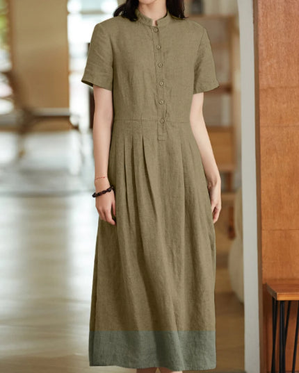 Women's Elegant Solid Cotton Robe Femme 2022 Spring Autumn Bohemian Maxi Dress ZANZEA Casual Long Sleeve Shirt Dresses Oversized