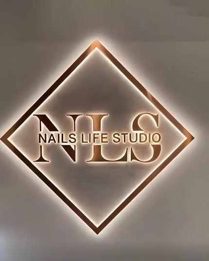 Custom Metal illuminated Backlit Signs 3D Letters For Business Logo Salon Storefront Reception Office Outdoor Decor Dropshipping