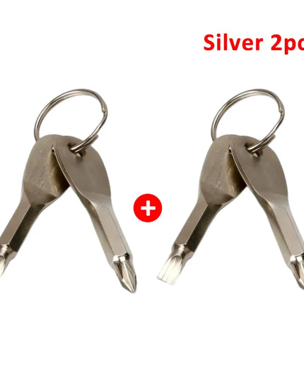 Emergency Key Screwdriver Outdoor Multifunctional Edc Tool Safety Protection Self Defense Prick Cone Combined Tool Set