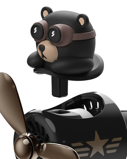 DIY aroma odorless car accessories interor decorations inside ornament plane pilot bear car air fresheners vent clip men cartoon