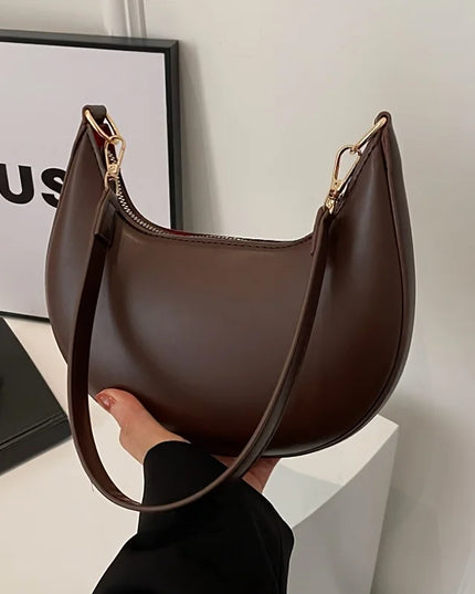 Shoulder Bags Women NEW Fashionable High-end Moon-shaped Baseball Bag Showing Luxury Women's Single Shoulder Bag