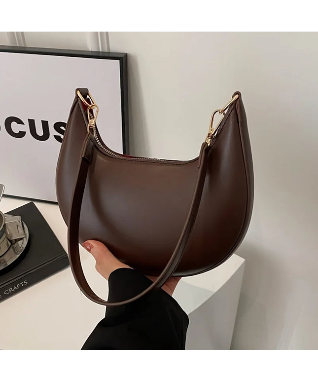 Shoulder Bags Women NEW Fashionable High-end Moon-shaped Baseball Bag Showing Luxury Women's Single Shoulder Bag