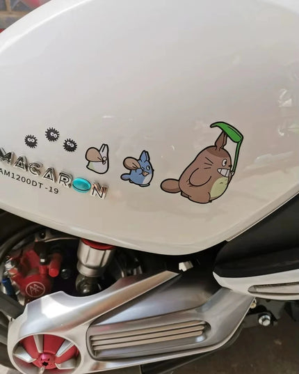 Totoro car stickers Scratches cover cover battery motorcycle helmet Calf electric car decorative stickers