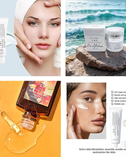 345 Relief Barrier Cream Daily Face Moisturizer Soothing Recovery Moisturizing Reduce Redness Brightening Even Skin Tone 50g