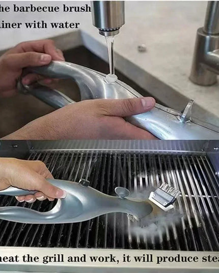 Barbecue Grill Steam Cleaning Brushes BBQ Water Spray Cleaner Brush Grill Accessories Cooking Kitchen Tool Outdoor Grill Brush
