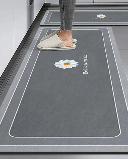 Non-slip Kitchen Mat Long Rugs Crystal Velvet Carpet for Living Room Absorbent Foot Mats Bedroom Doormat Alfombra Small Rugs