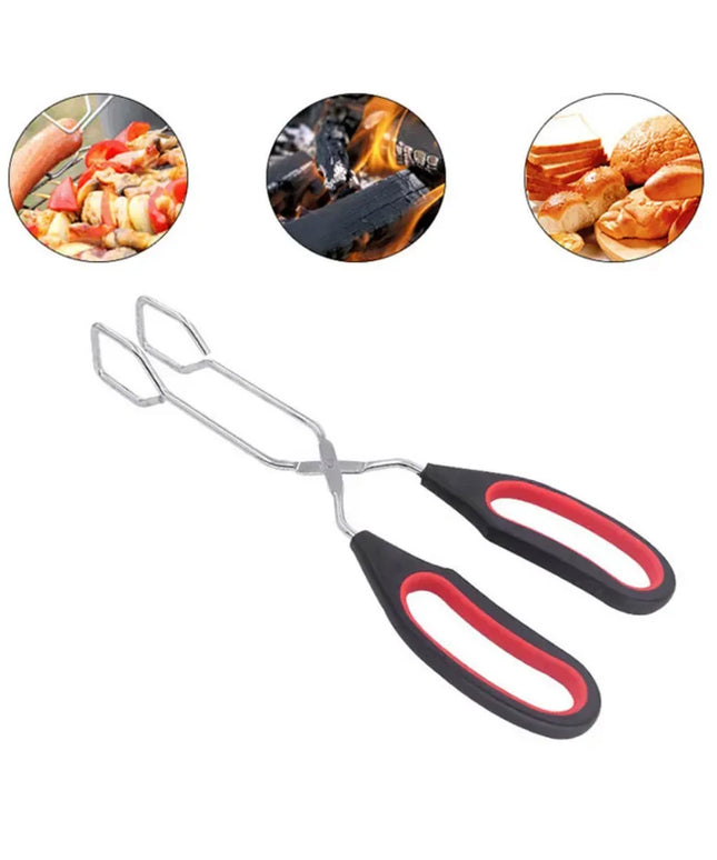 BBQ Tools Barbecue Scissor Tongs Grilled Food Tong Long Handle Scissor BBQ Bread Roast Clip Kitchen Baking Tongs BBQ Accessories