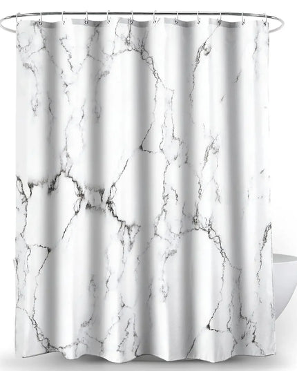 Grey Gold Marble Ink Texture Shower Curtain Set Abstract Modern Shower Curtain for Bathroom Decor Waterproof Washable Fabric