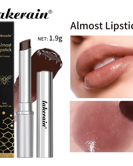 Honey Lipstick Tinted Lip Balm Sheer Lightweight Lip Stain for All Skin Moisturizing Nourishing Lipstick Pack of Black & Pink