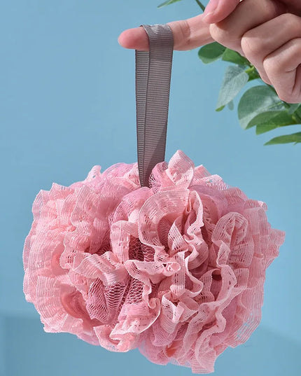 Large sized shower ball does not disperse, scrubbing, ultra soft skincare, foaming, lace bathroom shower, shower flower