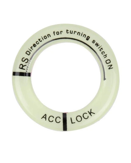 Night Luminous Car Ignition Key Ring Stickers Auto Motorcycle 3D Decals Decoration Key Fluorescent Circle