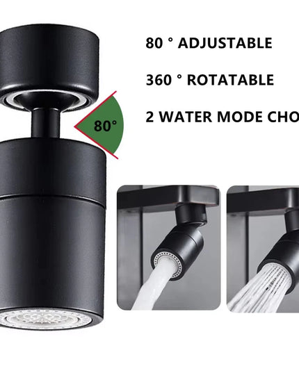 360°Universal Kitchen Faucet Anti-splash Aerator Bathroom Tap Rotatable Faucet 2 Mode Tap Nozzle Bubbler Kitchen Sink Faucet