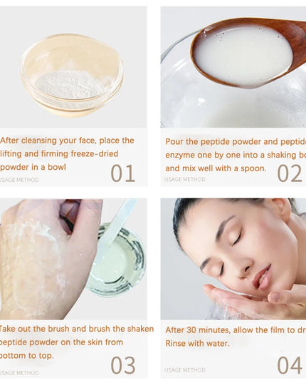 Korean Collagen Hyaluronic Acid Face Mask Repair Firming Lifting Improve Fine Lines Brighten Moisturiz Peptide Essence Skin Care