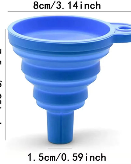 Engine Funnel Car Universal Silicone Liquid Funnel Washer Fluid Change Foldable Portable Auto Engine Oil Petrol Change Funnel