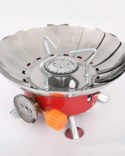 Portable Burner Camping Foldable Windproof Outdoor Gas Tank Stove for Backpacking Camping Hiking Picnic Camping Burner BBQ Grill