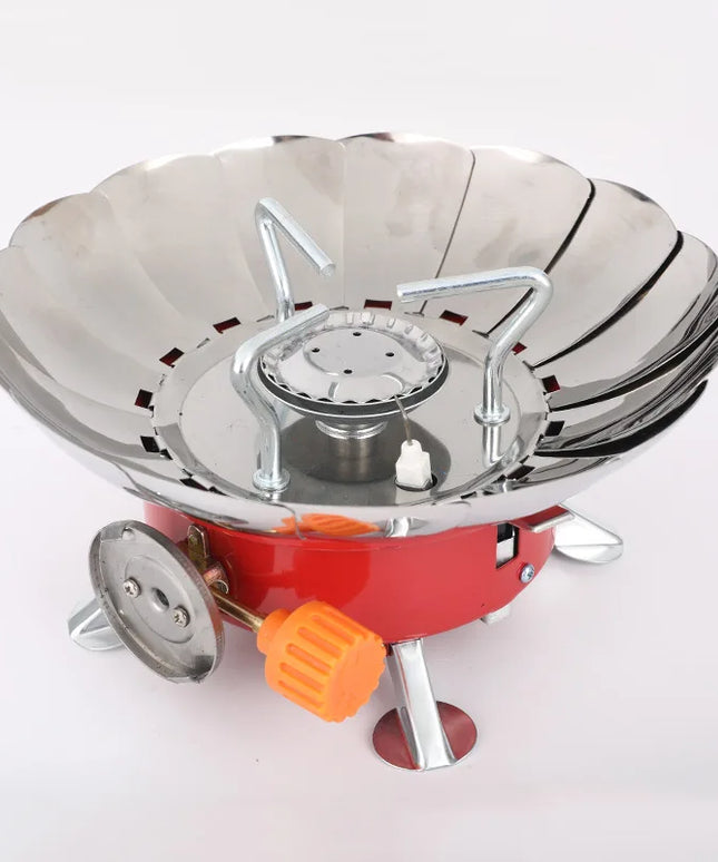 Portable Burner Camping Foldable Windproof Outdoor Gas Tank Stove for Backpacking Camping Hiking Picnic Camping Burner BBQ Grill