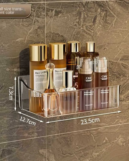 Cosmetics Storage Rack Punched Bathroom Storage Rack Wall-mounted Toilet-free Storage Box in Front of The Sink