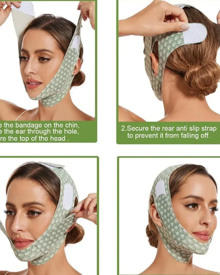 Women Face Lifting Belt Face Slimming Bandage V Line Shaper Chin Cheek Lift Up Anti Wrinkle Mask Facial Beauty Skin Care 2027