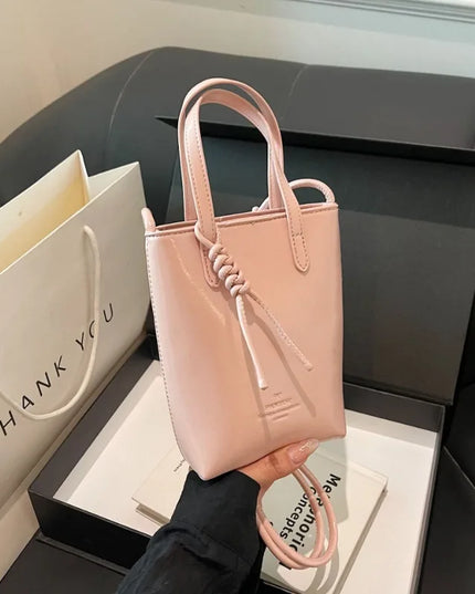 PU Leather Mini Crossbody Bag for Women 2025 New Korean Fashion Luxury Shoulder Bags Female Simple Retro Handbags and Purses