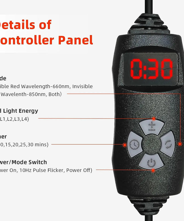 Red Infrared Light Therapy Pad   LED Beauty Devices for Face and Body Back Knee Hands Feet Relief Portable 660nm 850nm  Heat Pad