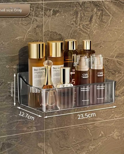 Cosmetics Storage Rack Punched Bathroom Storage Rack Wall-mounted Toilet-free Storage Box in Front of The Sink