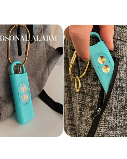 Self Defense Alarm 130DB LEDLight Anti-wolf Alert for Girl Child Women Carrying Scream Loud Panic Alarm Emergency Alarm Keychain