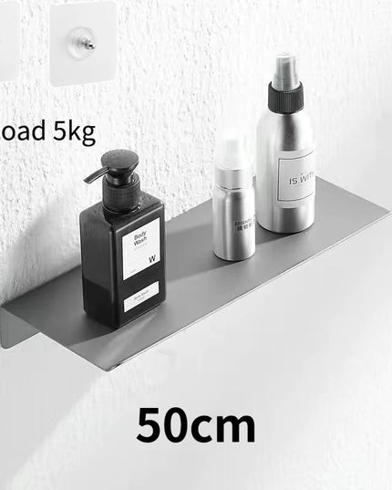 Floating Bathroom Shelves Without Drilling Storage Wall Rack Home Organizer Ledge Hardwares Cabinet Kitchen Accessories Toilet