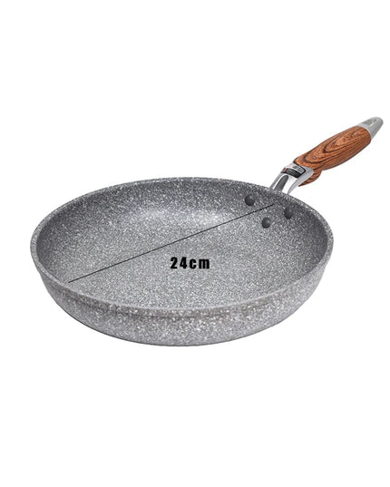 Durable Stone Frying Wok Pan Non-stick Ceramic Pot Induction Fryer Steak Cooking Gas Stove Skillet Cookware Tool for Kitchen Set