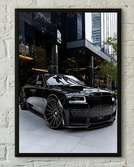 1PC Black And White Luxury Car Art Poster Poster Paper Print Home Living Room Bedroom Entrance Bar Cafe Art Painting Decoration