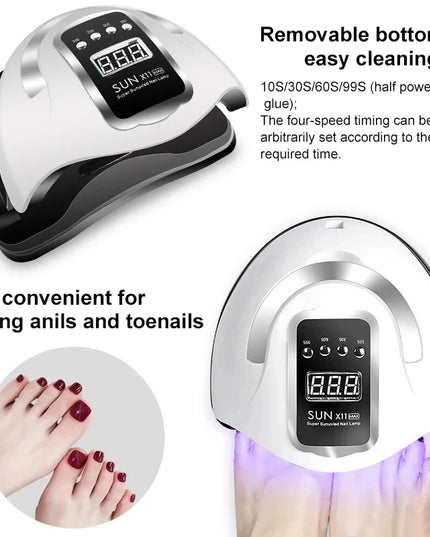 Nail Dryer LED Nail Lamp UV Light  For Curing All Gel Nail Polish With  LCD Display Motion Sensing Manicure Pedicure Salon Tools