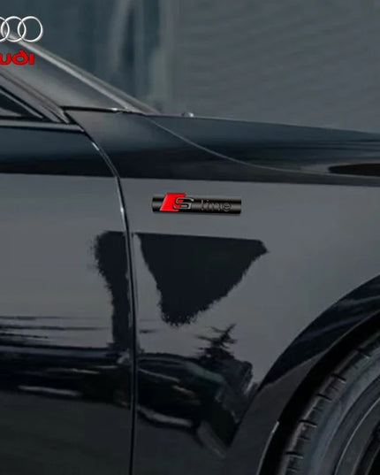 Car Goods Emblem Grill Front Hood Badge Grille For Audi Sline RS A3 A4 B8 8P 8V B6 A5 A6 C7 Q5 B9 B7 C6 A1 Q7 Q3 TT Auto sticker