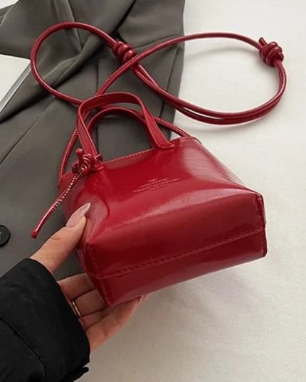 PU Leather Mini Crossbody Bag for Women 2025 New Korean Fashion Luxury Shoulder Bags Female Simple Retro Handbags and Purses