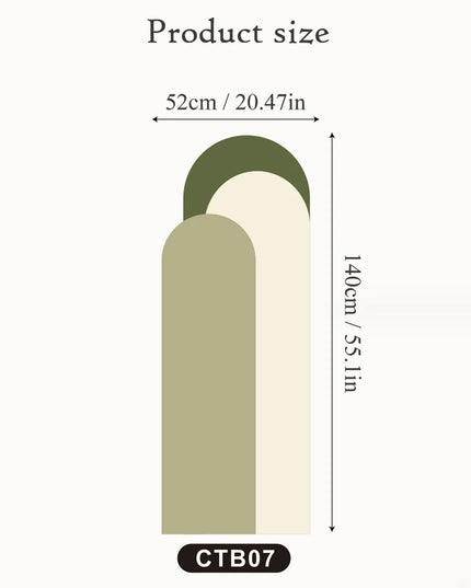 Arch Wall Stickers Living Room Sofa Bedside Background Decoration Self Adhesive Bohemian Arch Geometric Stickers Wallpaper