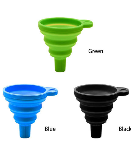Engine Funnel Car Universal Silicone Liquid Funnel Washer Fluid Change Foldable Portable Auto Engine Oil Petrol Change Funnel