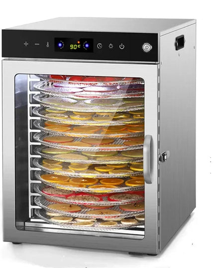 10/12/16 Layers Rotation Home Fruit Air Dryer Vegetable Snacks Meat Medicinal Materials Fruit Smart and Commercial Dehydrator