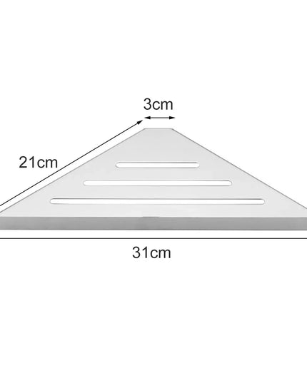 Bathroom Shelf Corner Shower Shelf No Drilling 304 Stainless Steel Corner Organizer Storage Heavy-Duty Hollow Shampoo Rack