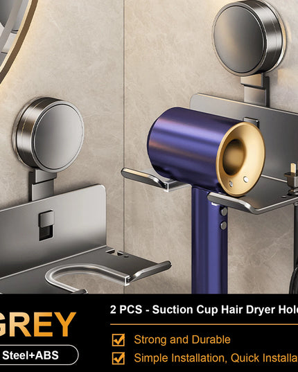 Hair Dryer Holder Wall Dryer Cradle Straightener Stand Hairdryer Organizer Box Toilet Blower Holder Shelf Bathroom Accessories