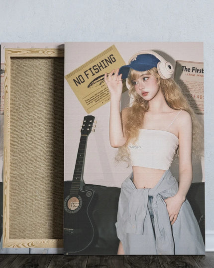 1pcs Custom Canvas Print Your Own Poster Impression Photo Personalized Painting for Wall Art Decorative Pictures Gift With Frame