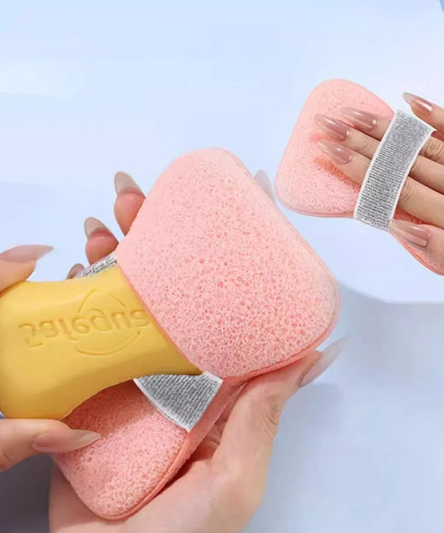 1/4PCS Sponge Soap Bag Bath Cleansing Foaming Net Pouch Body Exfoliating Scrubber Sponges Bathroom Nylon Soap Pocket