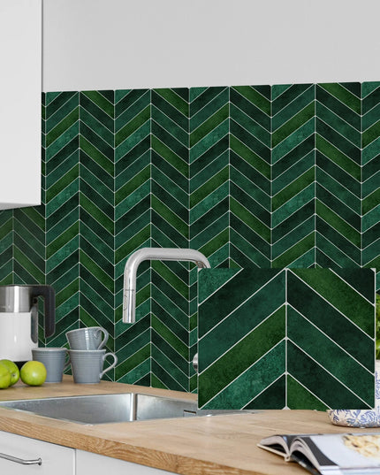 3D self-adhesive wall stickers, waterproof and easy to clean, suitable for kitchen, bathroom, living room, dining room, etc.